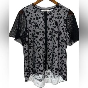 Dorothee Schumacher Net layered floral top